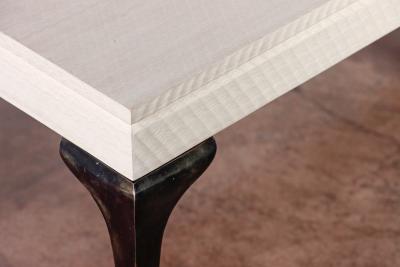  Costantini Design Enzio Cast Bronze and Wood Coffee Table from Costantini