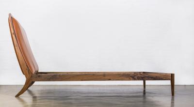  Costantini Design Exotic Wood Contemporary Upholstered Bed by Costantini Belgrano