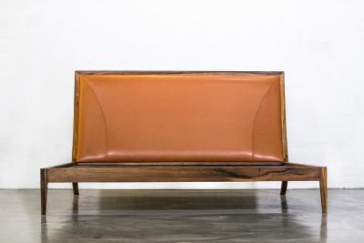  Costantini Design Exotic Wood Contemporary Upholstered Bed by Costantini Belgrano