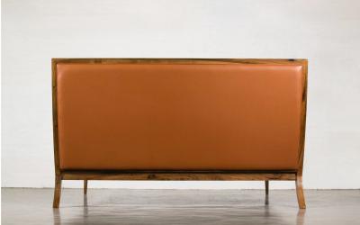  Costantini Design Exotic Wood Contemporary Upholstered Bed by Costantini Belgrano