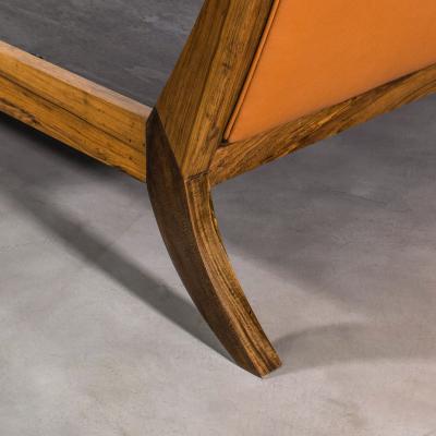  Costantini Design Exotic Wood Contemporary Upholstered Bed by Costantini Belgrano