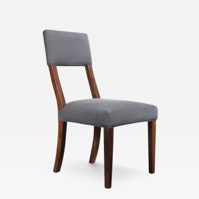  Costantini Design Exotic Wood High Back Dining Upholstered in Fabric Chair by Costantini Luca