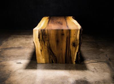  Costantini Design Exotic Wood Live Edge Waterfall Coffee Table from Costantini Carlo In Stock 