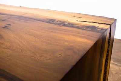  Costantini Design Exotic Wood Live Edge Waterfall Coffee Table from Costantini Carlo In Stock 