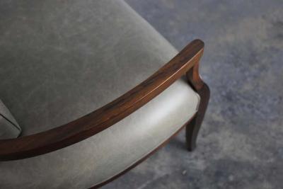  Costantini Design Gianni Contemporary Art Deco Style Leather Lounge Armchair from Costantini