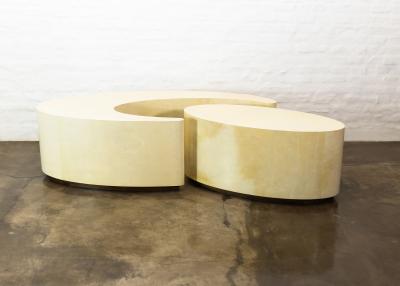  Costantini Design Goatskin Modern Sculptural Nesting Coffee Tables from Costantini Cadenza