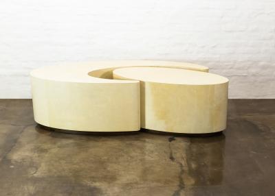  Costantini Design Goatskin Modern Sculptural Nesting Coffee Tables from Costantini Cadenza