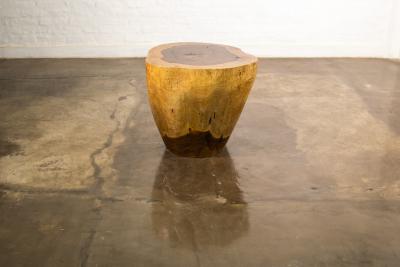  Costantini Design Hand Carved Live Edge Solid Wood Trunk Table 37 by Costantini in Stock