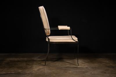  Costantini Design Hand Forged Iron and Leather Chair by Costantini Andre In Stock
