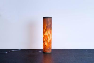  Costantini Design Handcrafted of Wood Shavings Floor Lamp by Theophane Ingold Shavings Column