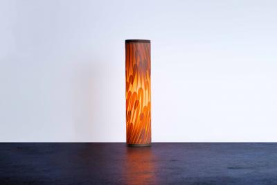  Costantini Design Handcrafted of Wood Shavings Floor Lamp by Theophane Ingold Shavings Column