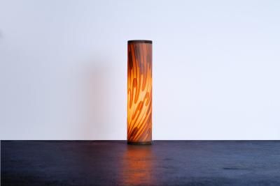  Costantini Design Handcrafted of Wood Shavings Floor Lamp by Theophane Ingold Shavings Column