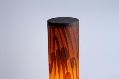  Costantini Design Handcrafted of Wood Shavings Floor Lamp by Theophane Ingold Shavings Column