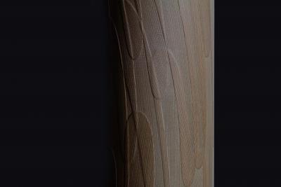  Costantini Design Handcrafted of Wood Shavings Floor Lamp by Theophane Ingold Shavings Column