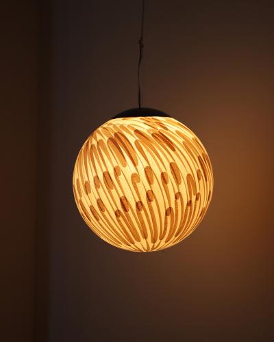  Costantini Design Handcrafted of Wood Shavings Pendant Lamp by Theophane Ingold Shavings Sphere