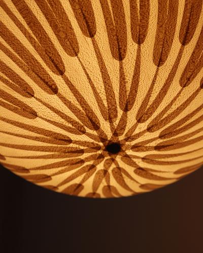  Costantini Design Handcrafted of Wood Shavings Pendant Lamp by Theophane Ingold Shavings Sphere