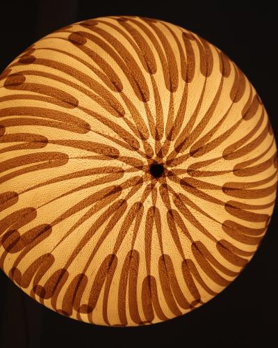  Costantini Design Handcrafted of Wood Shavings Pendant Lamp by Theophane Ingold Shavings Sphere