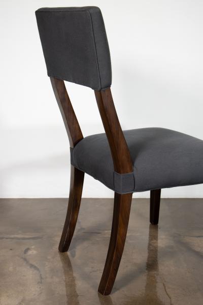  Costantini Design High Back Dining Chair in Argentine Wood and Fabric by Costantini Luca In Stock