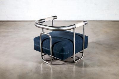  Costantini Design Indoor Outdoor Modern Steel Fiberglass Chair Baby Bull for Studio Armin