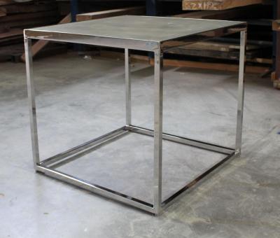  Costantini Design Jesse Polished Steel and Concrete Side Table from Costantini