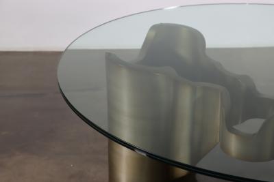  Costantini Design Lacquered Wood Glass Coffee Table by Costantini Mariposa in Stock