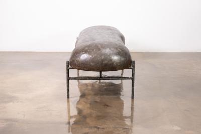  Costantini Design Lingua Modern Functional Art Fiberglass Metal Bench by Costantini 
