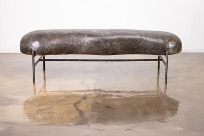  Costantini Design Lingua Modern Functional Art Fiberglass Metal Bench by Costantini 
