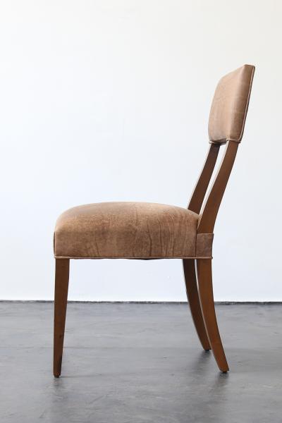  Costantini Design Luca High back Dining Chair from Costantini in Argentine Rosewood and Leather