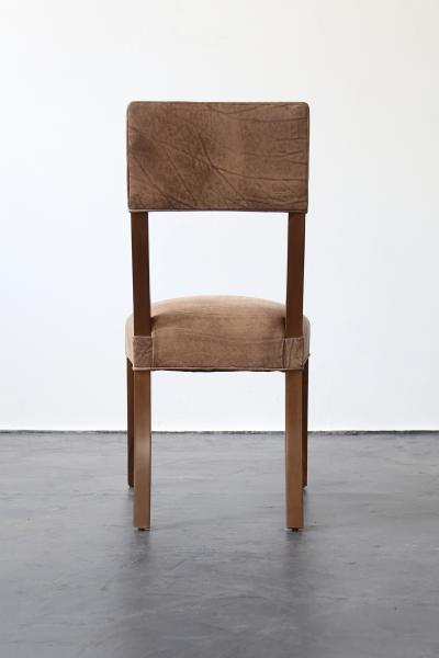  Costantini Design Luca High back Dining Chair from Costantini in Argentine Rosewood and Leather