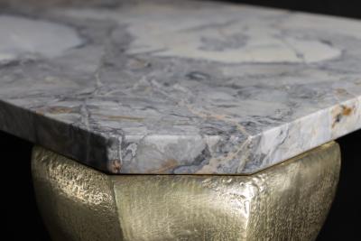  Costantini Design Lychorinda Art Nouveau Cast Bronze and Marble Console Table from Costantini