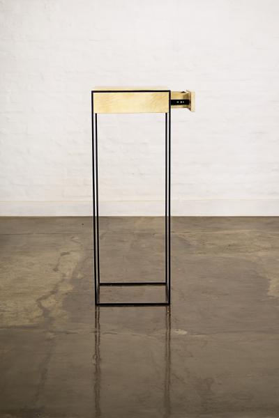  Costantini Design Marcello Side Table in Parchment from Costantini