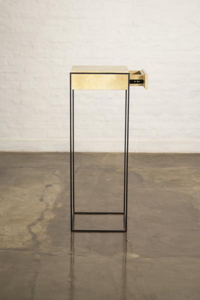  Costantini Design Marcello Side Table in Parchment from Costantini
