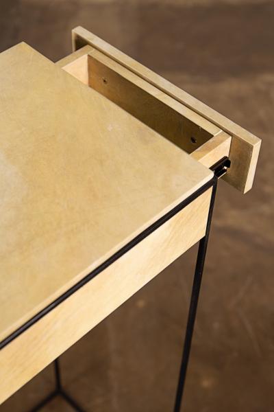  Costantini Design Marcello Side Table in Parchment from Costantini