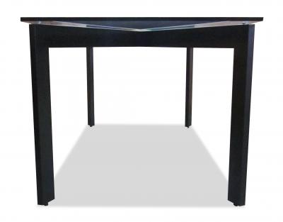 Costantini Design Massimo Dining Table in Burnished Steel frame Glass top from Costantini