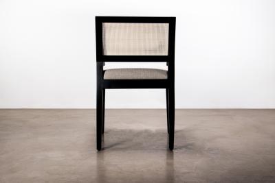 Costantini Design Modern Armchair with Caned Back in Ebonized Wood by Costantini Recoleta