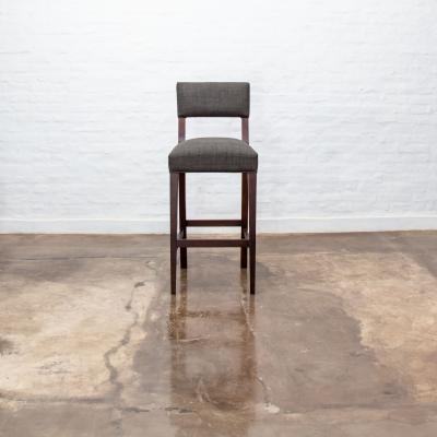  Costantini Design Modern Bar Stool in Argentine Exotic Wood and Fabric from Costantini Bruno