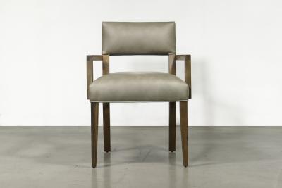 Costantini Design Modern COM Arm Chair in Argentine Exotic Wood and Leather by Costantini Bruno