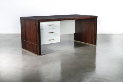  Costantini Design Modern Desk with Drawers in Argentine Rosewood Bronze from Costantini Lorenzo