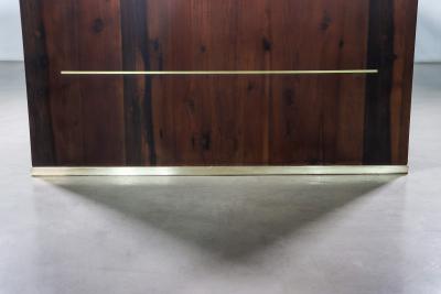  Costantini Design Modern Desk with Drawers in Argentine Rosewood Bronze from Costantini Lorenzo