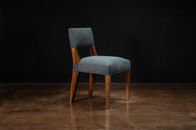  Costantini Design Modern Dining Chair in Argentine Exotic Wood and Fabric by Costantini Bruno