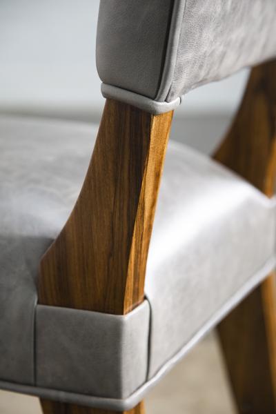  Costantini Design Modern Dining Chair in Argentine Exotic Wood and Leather from Costantini Bruno