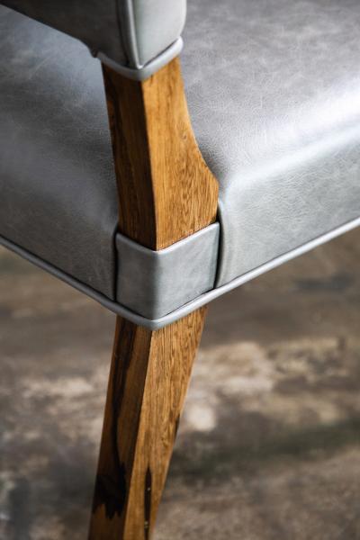  Costantini Design Modern Dining Chair in Argentine Exotic Wood and Leather from Costantini Bruno