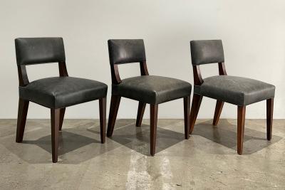  Costantini Design Modern Dining Chair in Solid Wood and Leather by Costantini Bruno