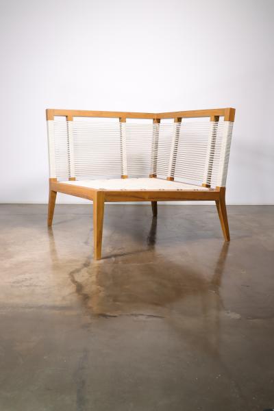  Costantini Design Modern Hand Woven Cording Outdoor Banquette from Costantini In Stock