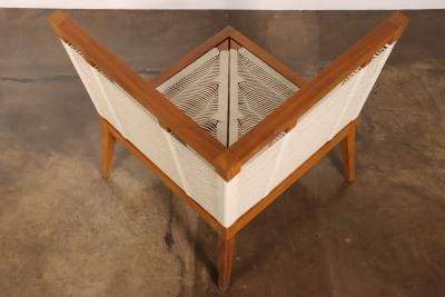  Costantini Design Modern Hand Woven Cording Outdoor Banquette from Costantini In Stock