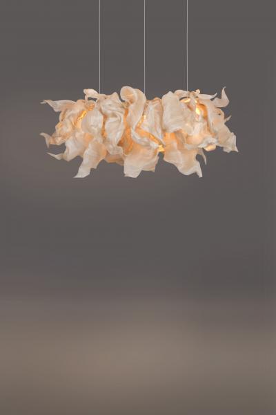  Costantini Design Modern Sculptural Fabric Collectible Chandelier by Studio Mirei Supernova