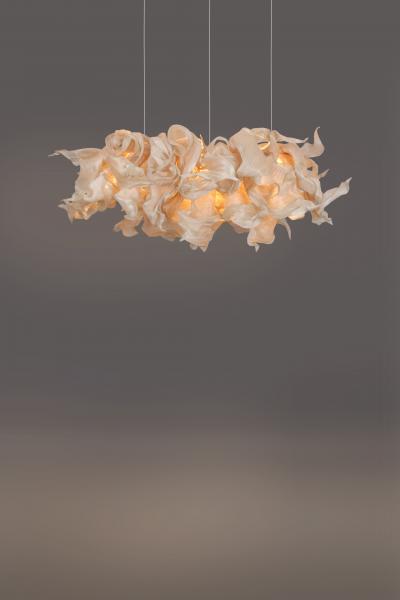  Costantini Design Modern Sculptural Fabric Collectible Chandelier by Studio Mirei Supernova