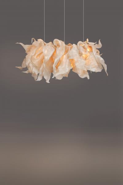  Costantini Design Modern Sculptural Fabric Collectible Chandelier by Studio Mirei Supernova