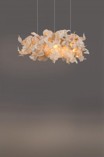  Costantini Design Modern Sculptural Fabric Collectible Chandelier by Studio Mirei Supernova
