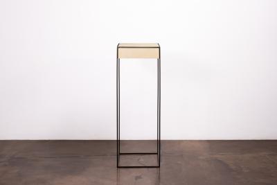  Costantini Design Modern Side Table in Metal and Parchment by Costantini Marcello